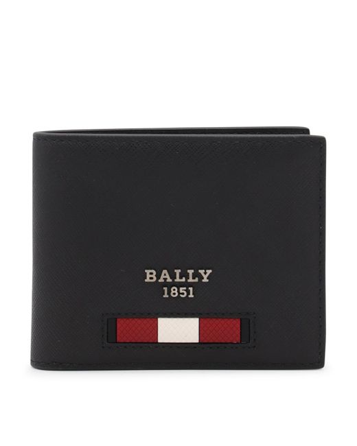 Bally Black Leather Bevye Wallet for men