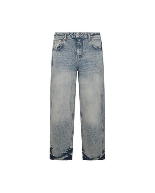 Represent Blue Cotton Denim Jeans for men