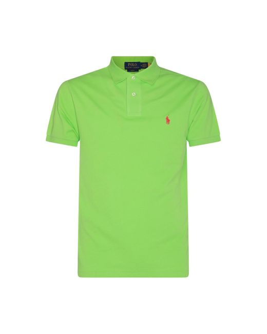 Polo Ralph Lauren Green Cotton Polo Shirt for men