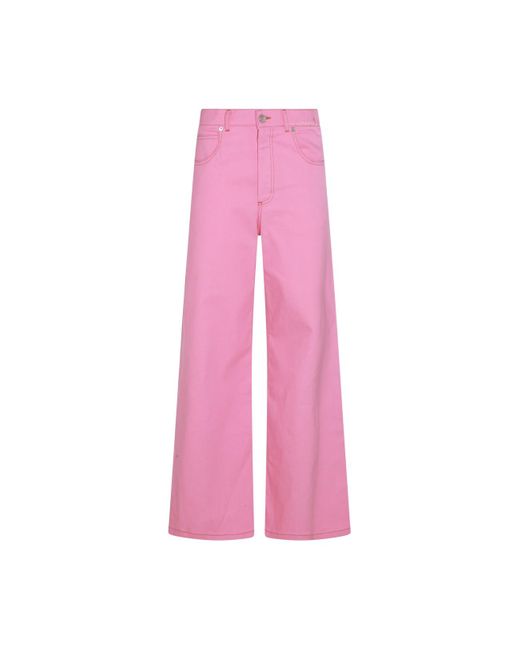 Marni Pink Cotton Jeans