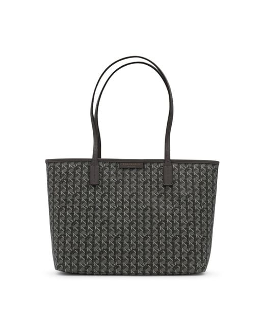Tory Burch Black Faux Leather Tote Bag
