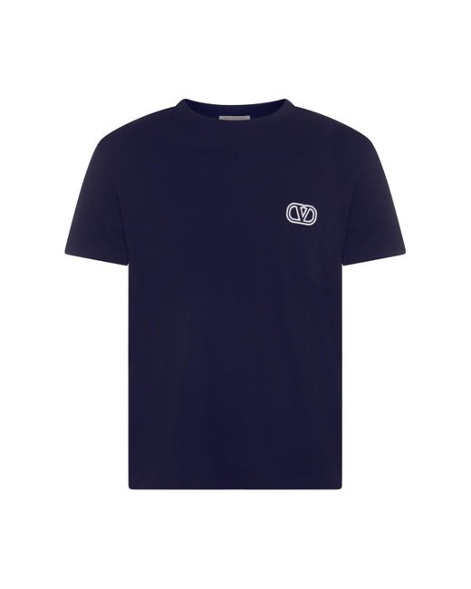 Valentino Garavani Blue Cotton T-shirt for men