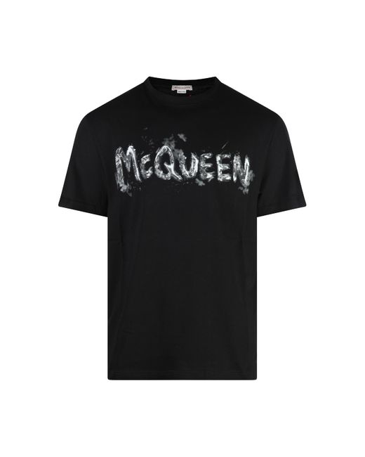 Alexander McQueen Black Cotton T-shirt for men