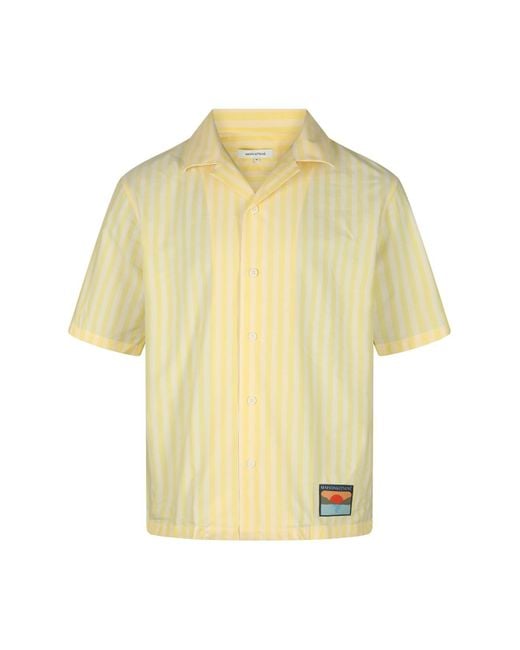Maison Kitsuné Light Yellow Shirt for men