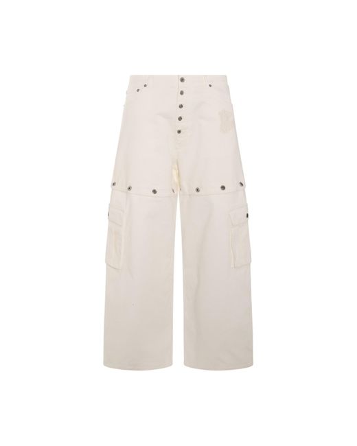 Off-White c/o Virgil Abloh White Cotton Denim Jeans for men