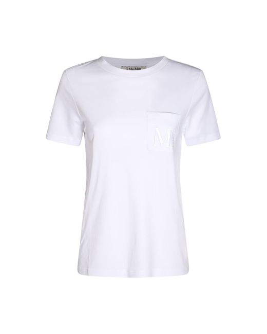 Max Mara White Cotton Madera T-shirt