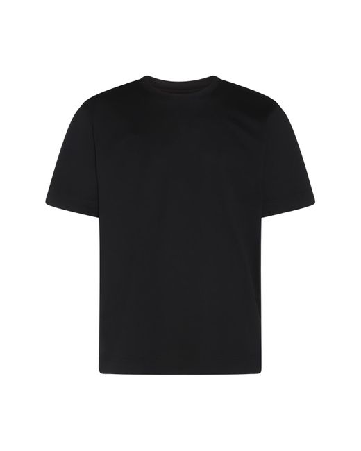 Fendi Black And White Cotton T-shirt for men