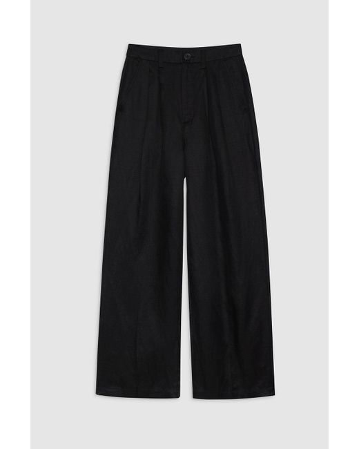 Anine Bing Black Carrie Ankle Pant