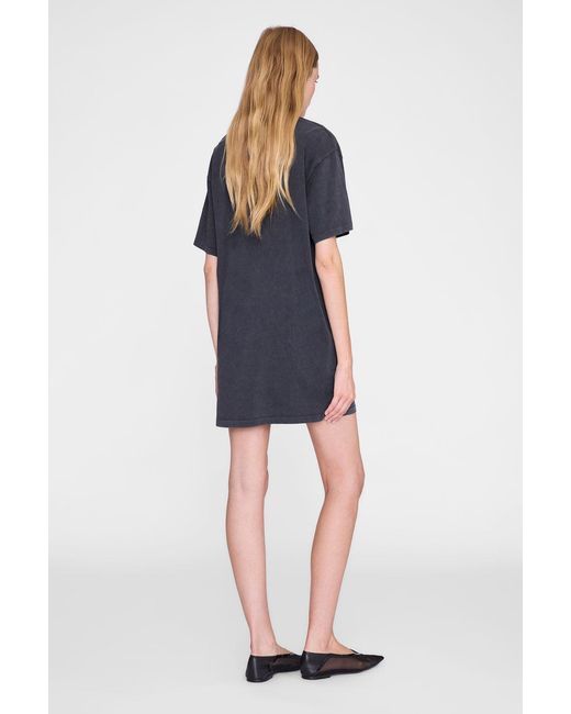 Anine Bing Blue Beth Mini Dress Leopard
