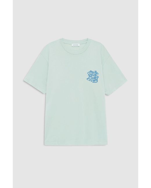 Anine Bing Blue Cade Tee Wave