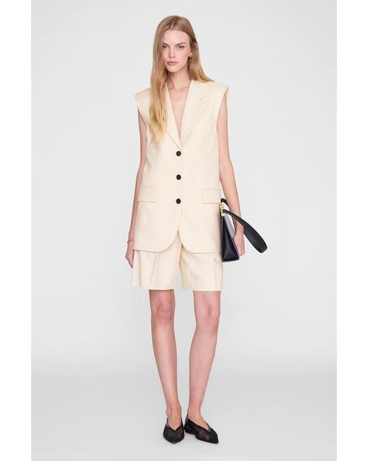 Anine Bing Natural Bryson Short