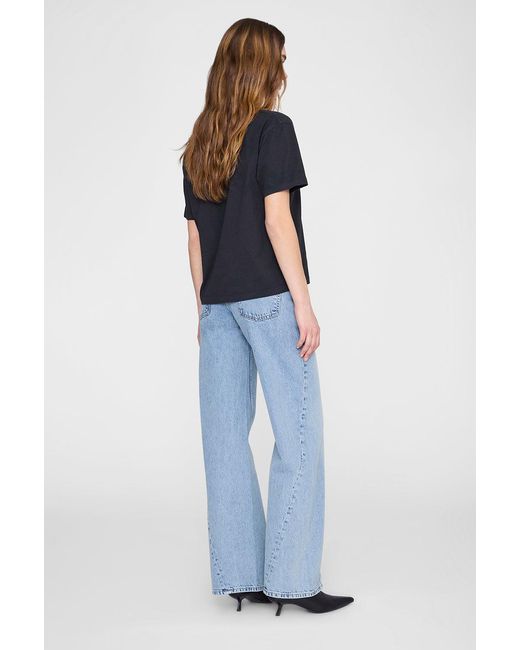 Anine Bing Blue Wagner Tee Stencil