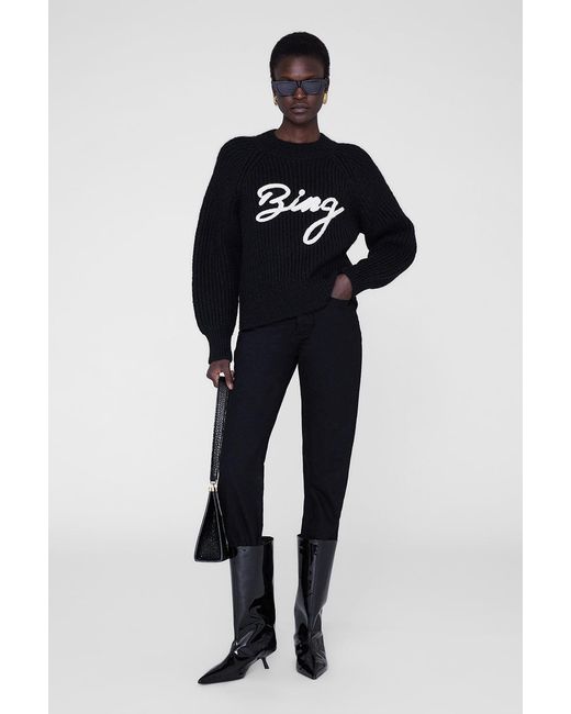 Anine Bing Black Kendrick Sweater