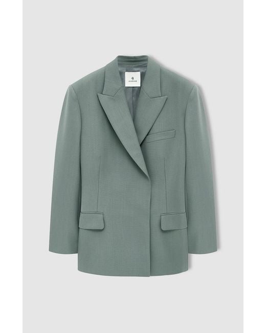 Anine Bing Green Aretha Blazer