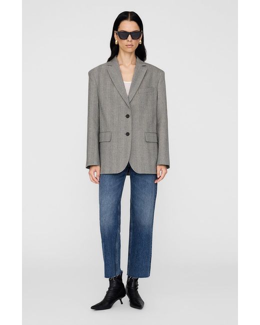 Anine Bing Blue Quinn Blazer