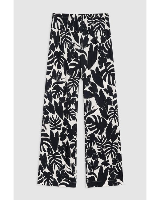 Anine Bing White Elain Pant