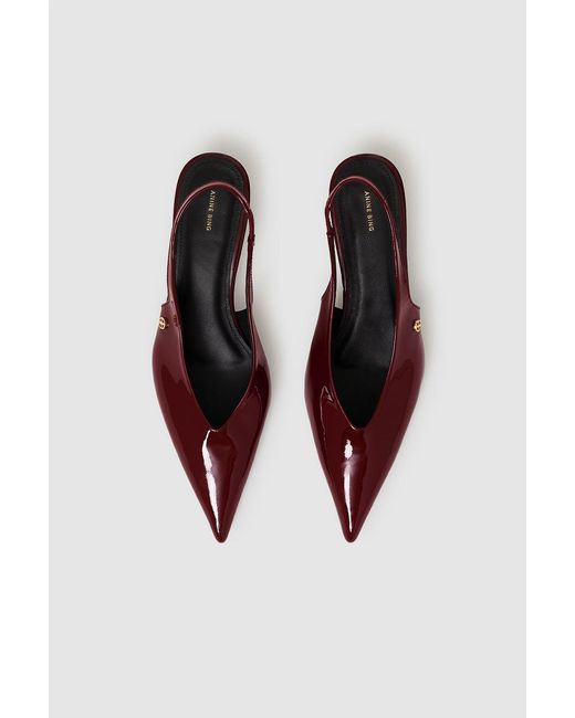 Anine Bing Brown Hilda Slingback Pumps