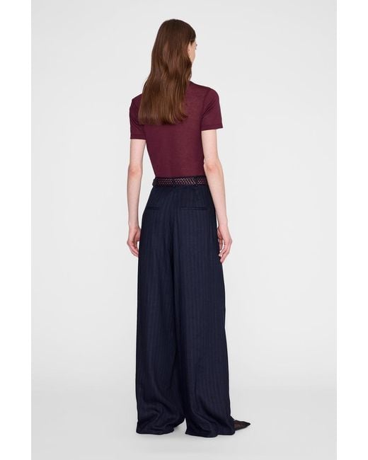 Anine Bing Blue Sylvie Tee