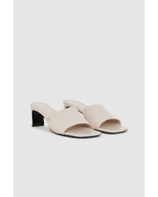 Anine Bing White Jayden Mule Sandals
