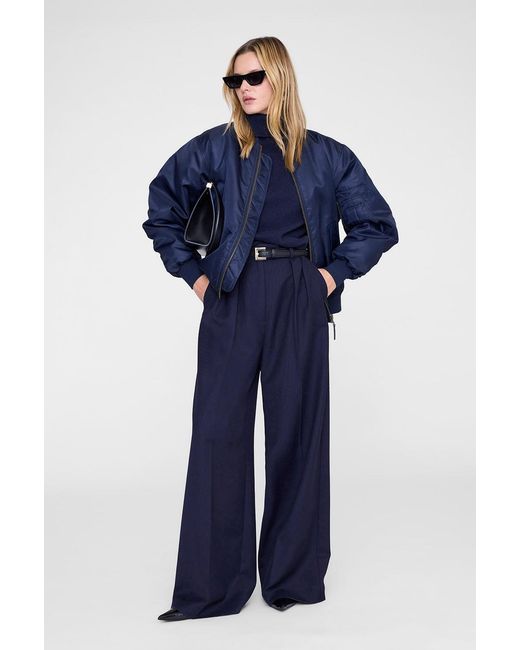 Anine Bing Blue Leon Bomber