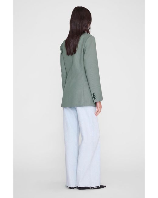 Anine Bing Green Aretha Blazer