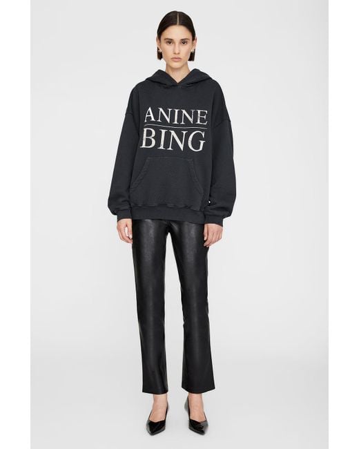 Anine Bing Black Harvey Sweatshirt Serif