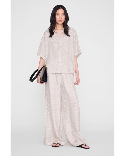 Anine Bing Pink Roslyn Pant