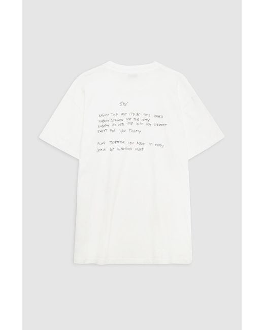 Anine Bing Gray Walker Tee Lyrics