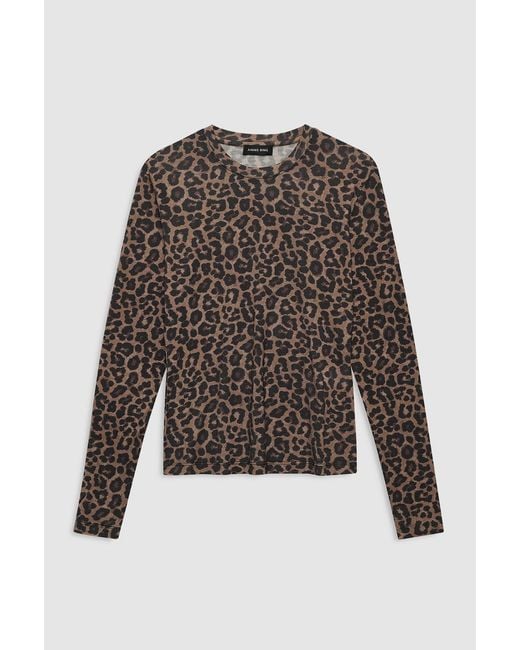 Anine Bing Multicolor Sylvie Long Sleeve Tee