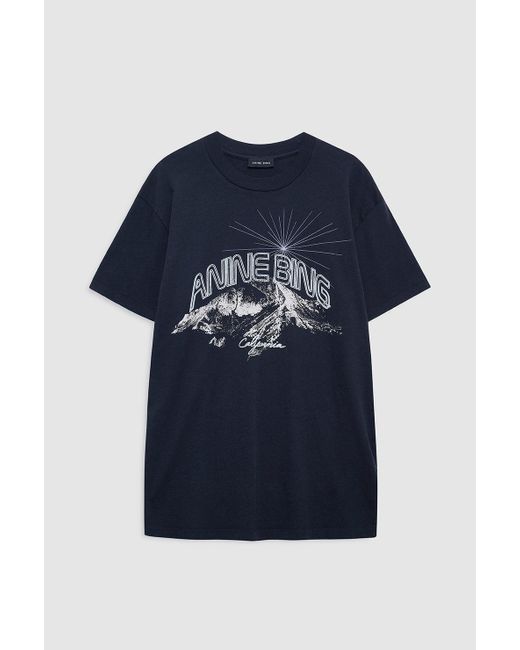Anine Bing Blue Walker Tee California