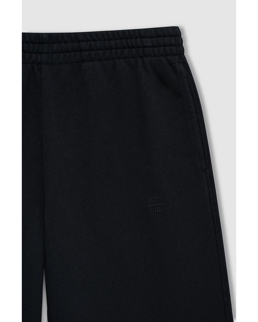 Anine Bing Black Kacey Sweatpant Monogram