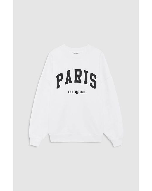 Anine Bing Blue Miles Sweatshirt Paris University