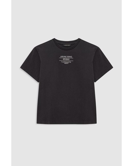 Anine Bing Blue Shelley Tee Studio
