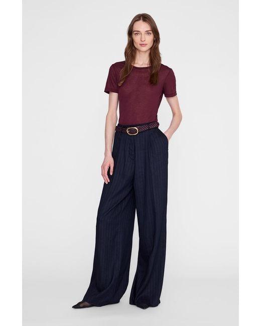 Anine Bing Blue Sylvie Tee