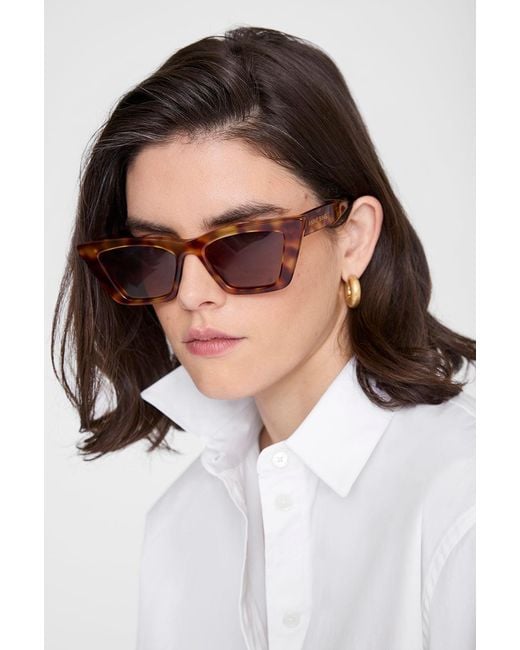 Anine Bing Brown Lille Sunglasses
