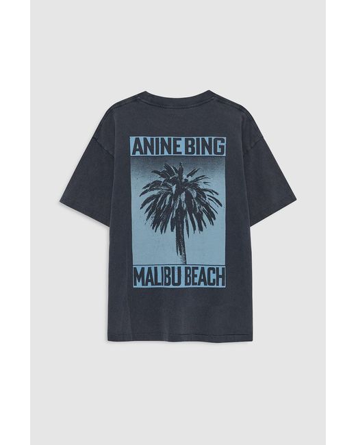 Anine Bing Blue Cade Tee Palm