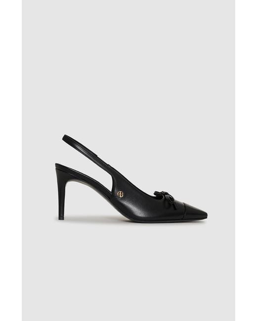 Anine Bing Black Freya Slingbacks