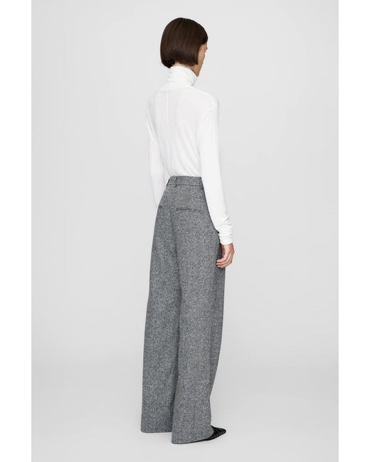 Anine Bing White Carrie Pant