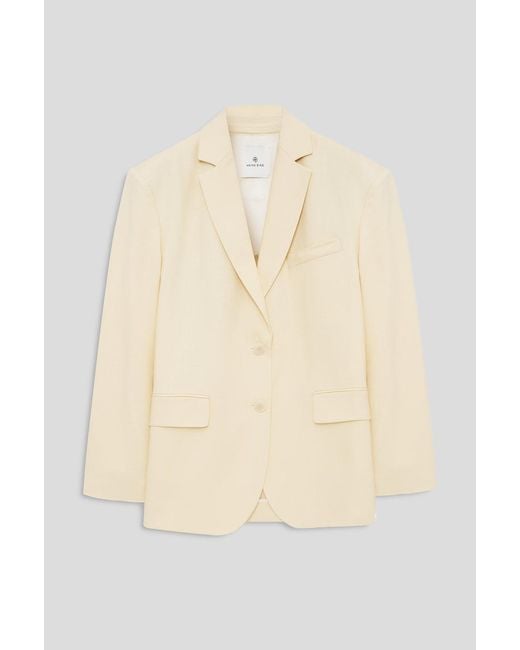 Anine Bing Natural Quinn Blazer