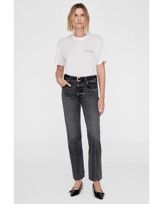 Anine Bing Gray Walker Tee Lyrics