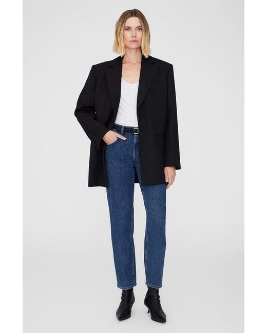 Anine Bing Blue Declan Blazer