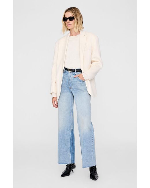 Anine Bing Blue Lee Crew Sweater