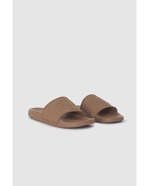 Anine Bing White Isla Slides