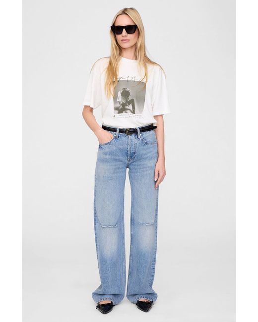 Anine Bing Blue Ashton Tee Spirit