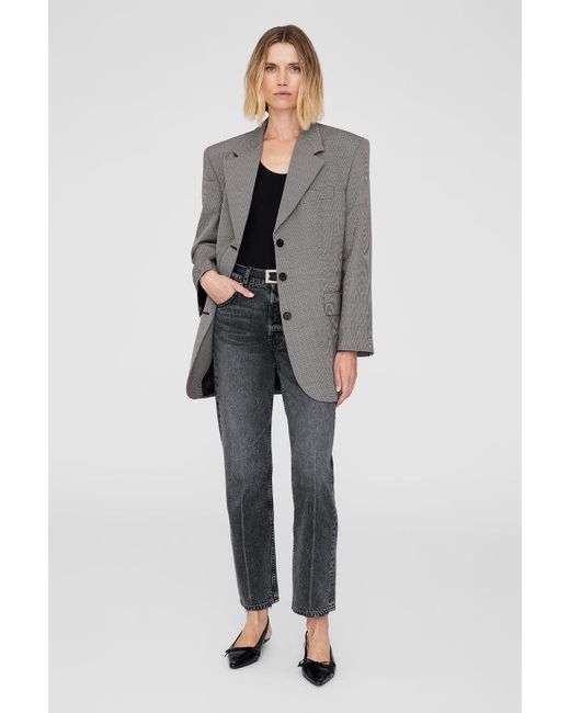 Anine Bing Gray Sara Blazer