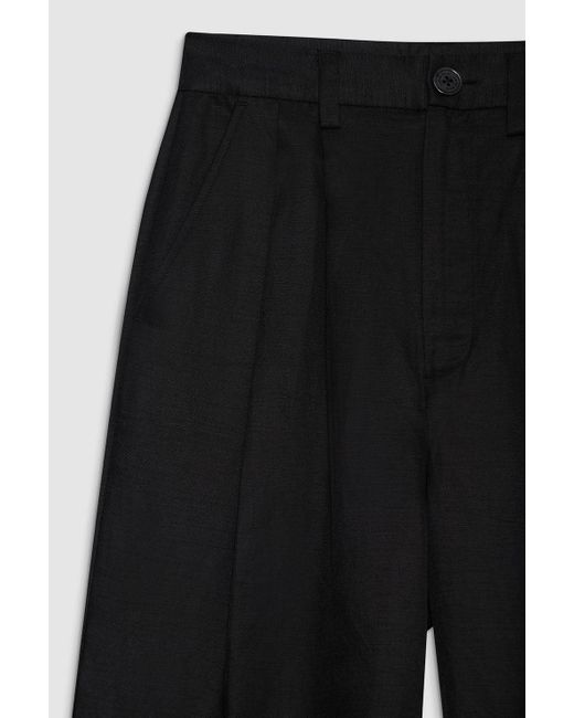 Anine Bing Black Carrie Ankle Pant