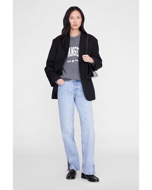 Anine Bing Blue Miles Sweatshirt Los Angeles University