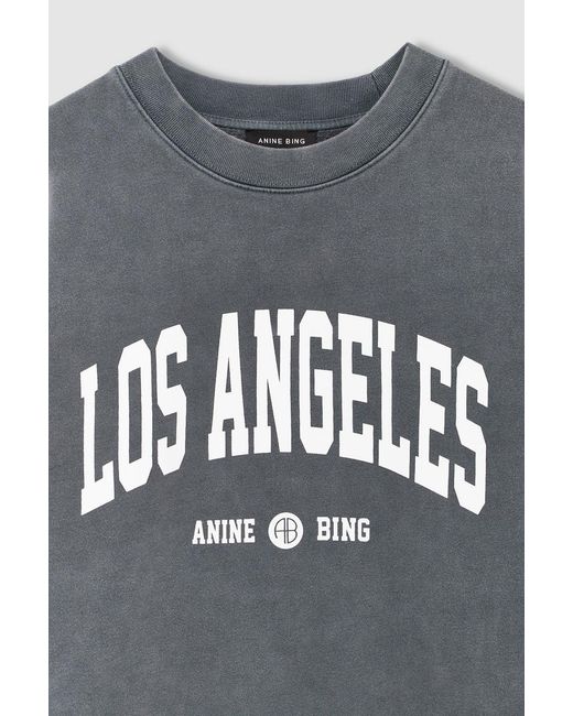 Anine Bing Blue Miles Sweatshirt Los Angeles University