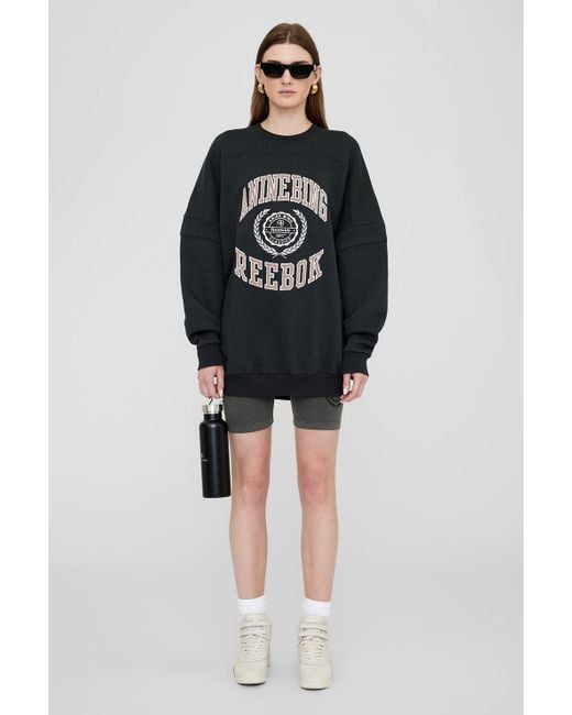 Anine Bing Black Reebok X Anine Bing Oversized Crew