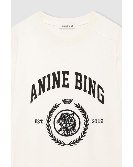 Anine Bing Blue Jaylin Tee Collegiate